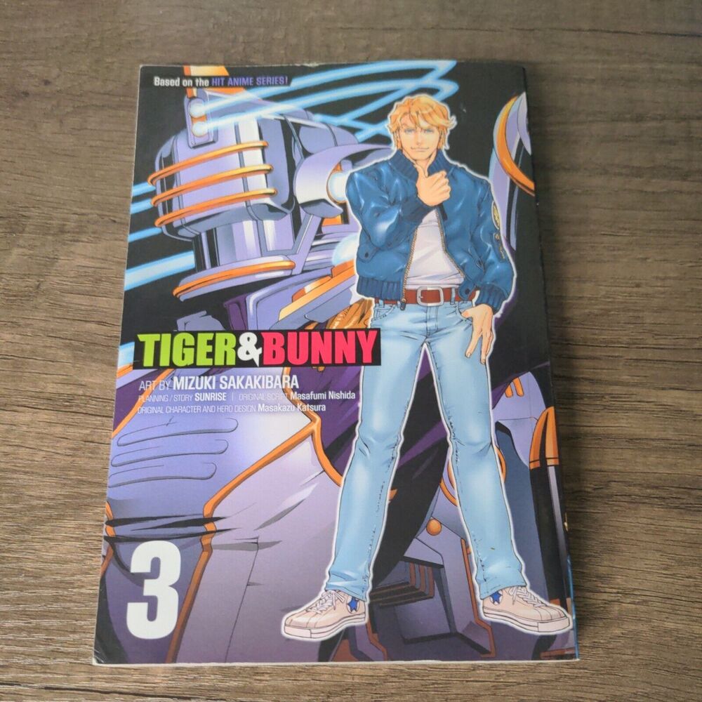 Tiger & Bunny 3 Manga ⚔️ Action Graphic Novel Viz English Rare mizuki sakakibara